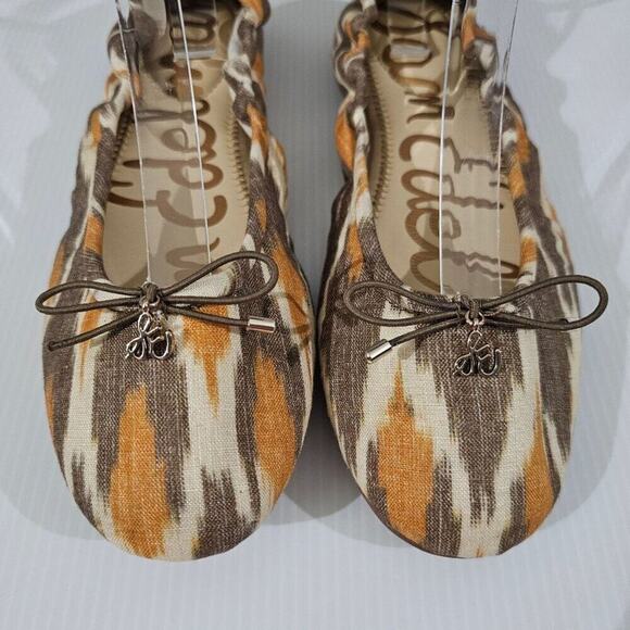 NEW Sam Edelman Felicia Ballet Flat Size 9 Soft Grey Multi Bow Slip On - Picture 5 of 12